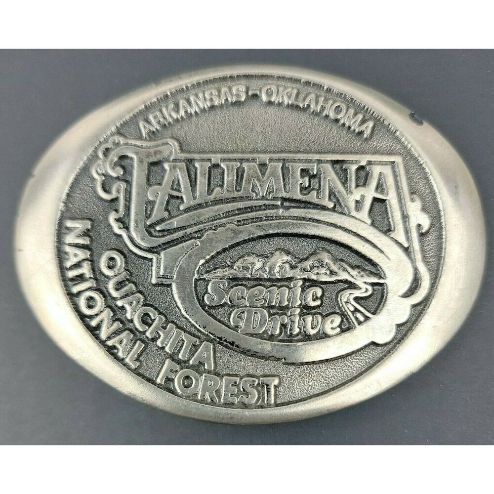 Talimena National Scenic Byway Ouachita National Forest Vintage Belt Buckle